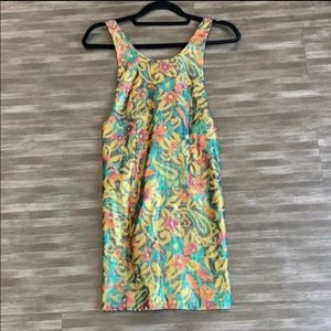 ✨RARE Lykke Wullf floral silk mini dress, size S✨